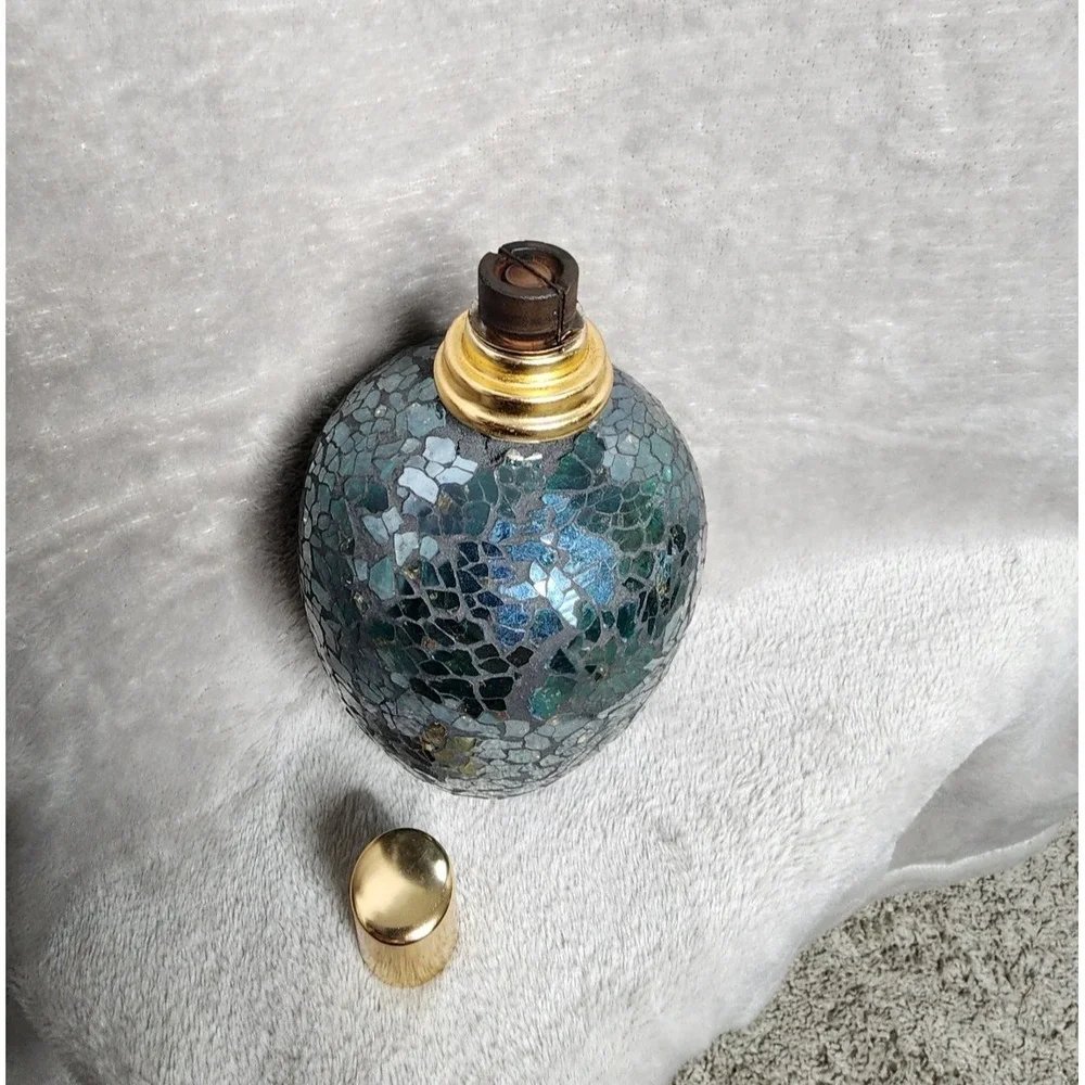 Black & Mirrored Mosaic Fragrance Diffuser/ Lamp